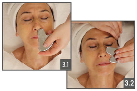 GUA SHA Schritte 3.1 und 3.2